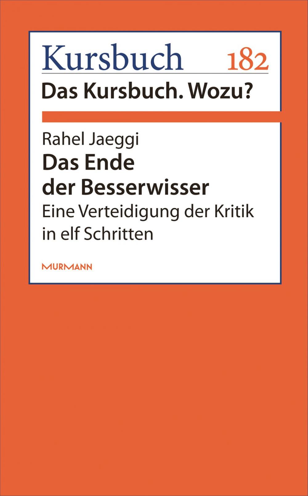 Big bigCover of Das Ende der Besserwisser