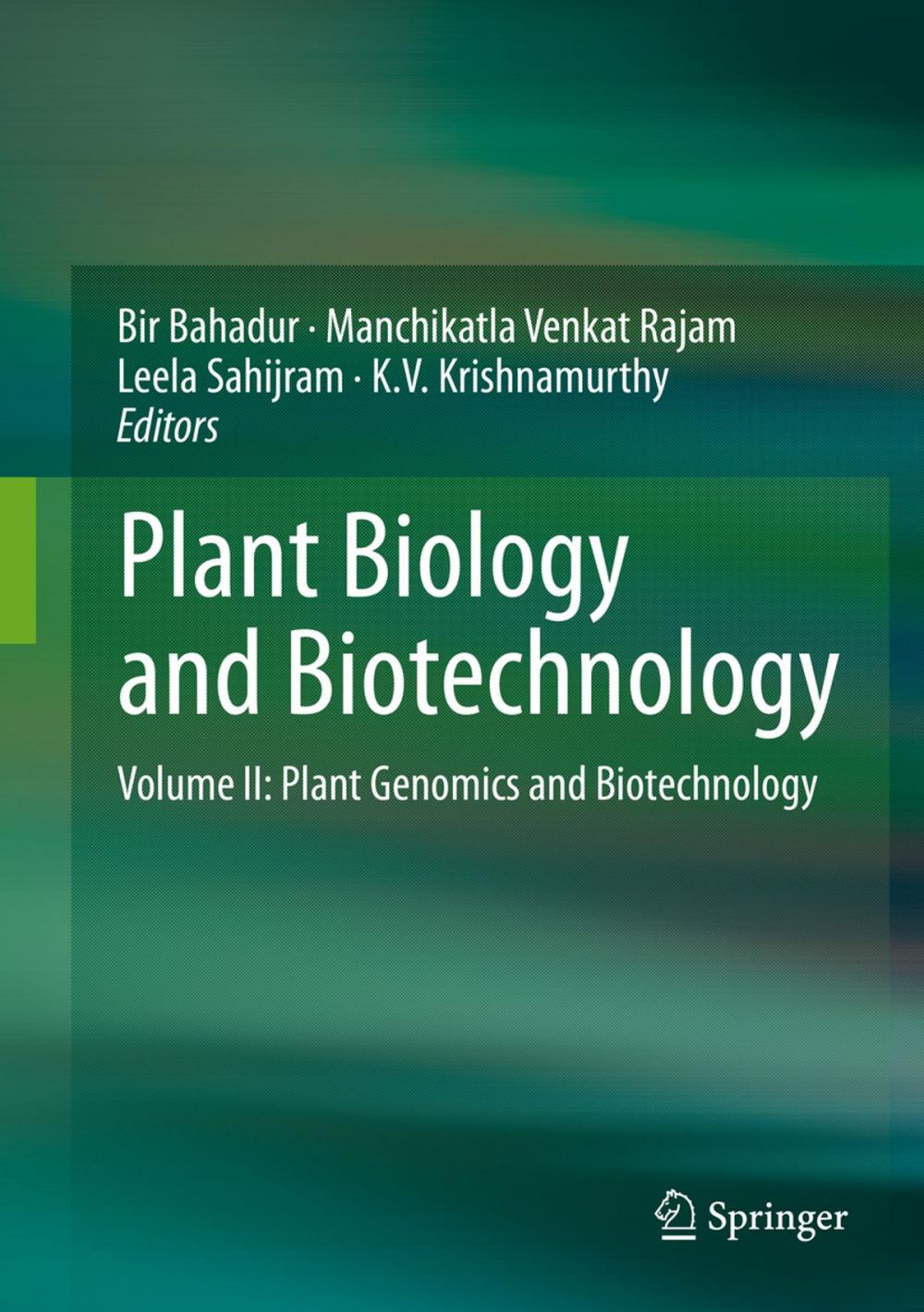 Big bigCover of Plant Biology and Biotechnology