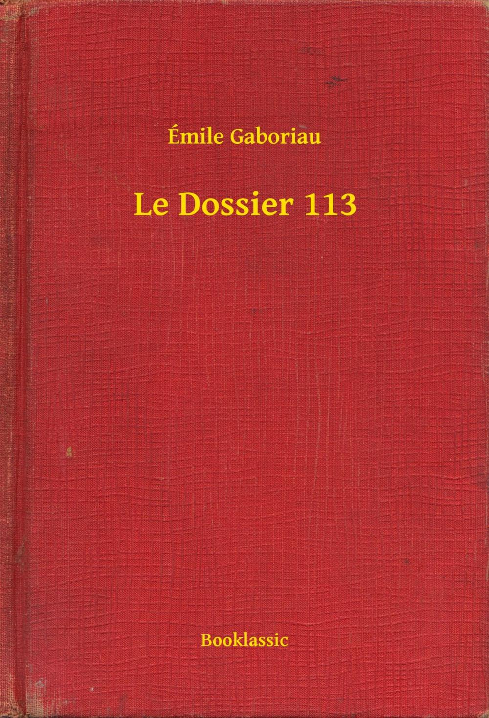 Big bigCover of Le Dossier 113