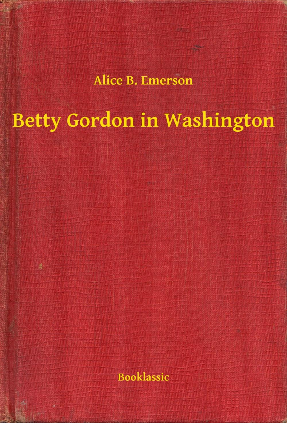 Big bigCover of Betty Gordon in Washington