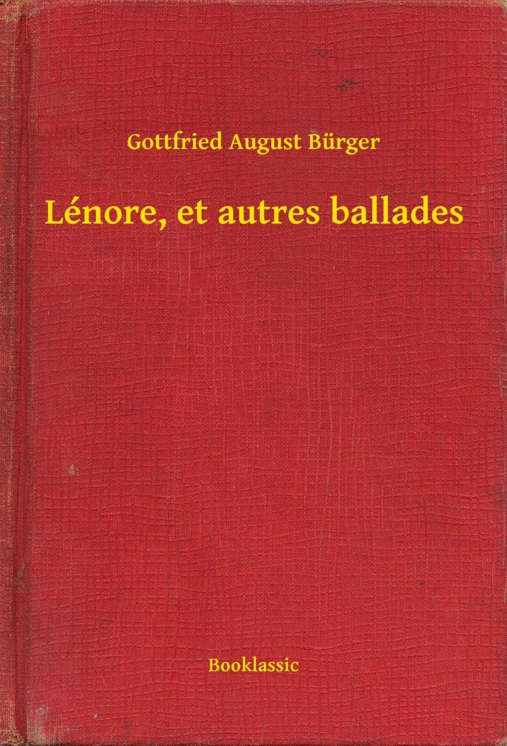 Big bigCover of Lénore, et autres ballades