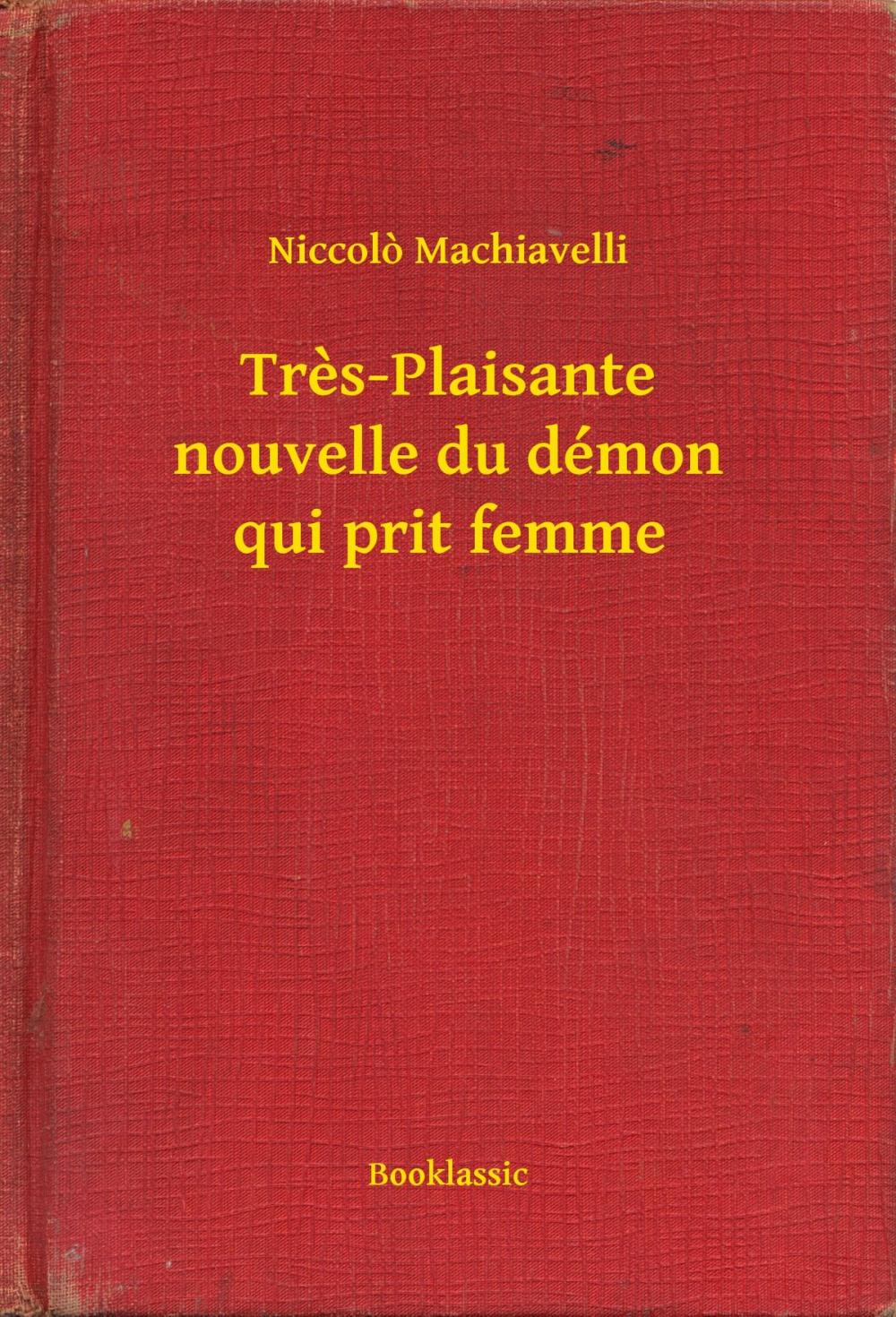 Big bigCover of Tres-Plaisante nouvelle du démon qui prit femme