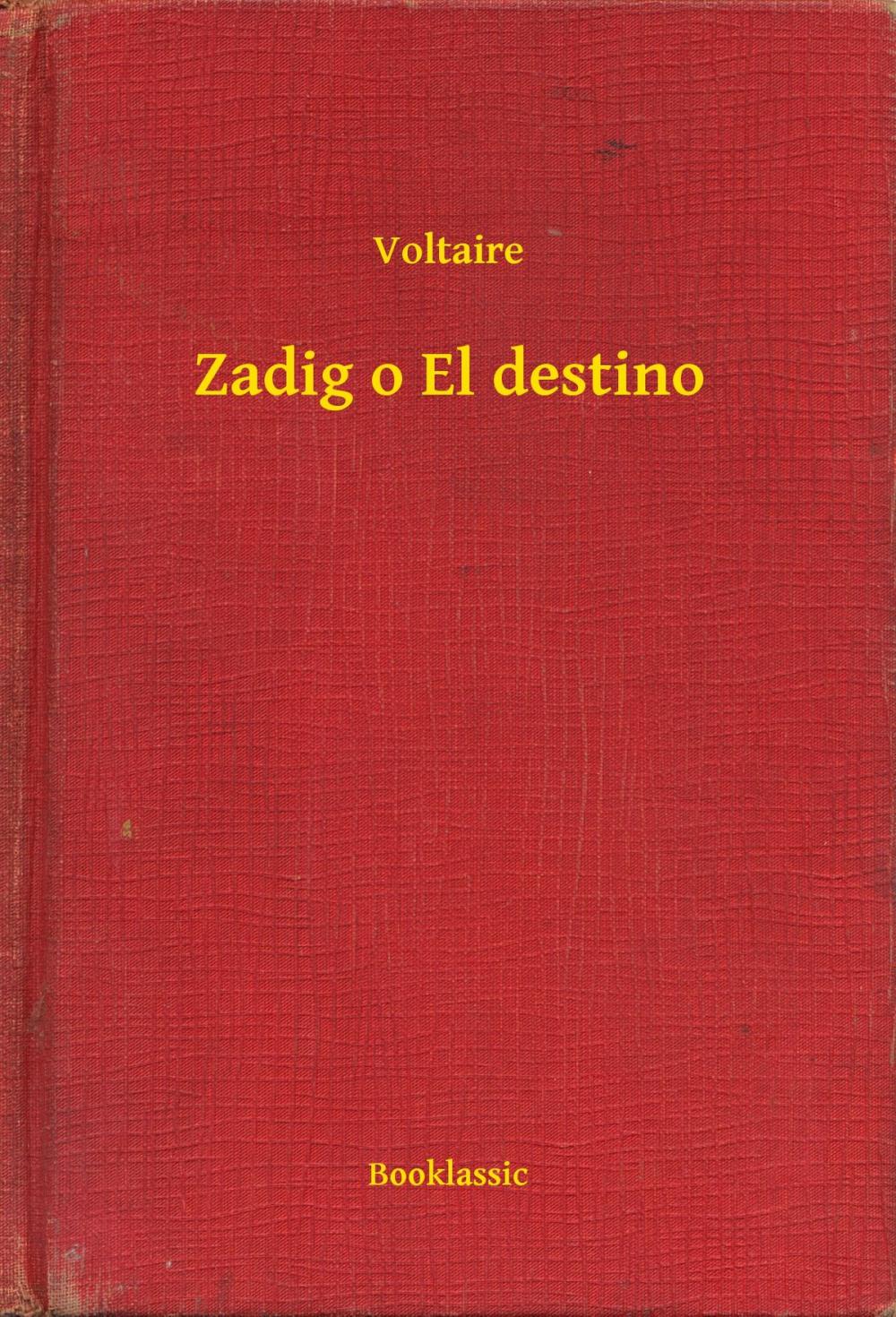 Big bigCover of Zadig o El destino