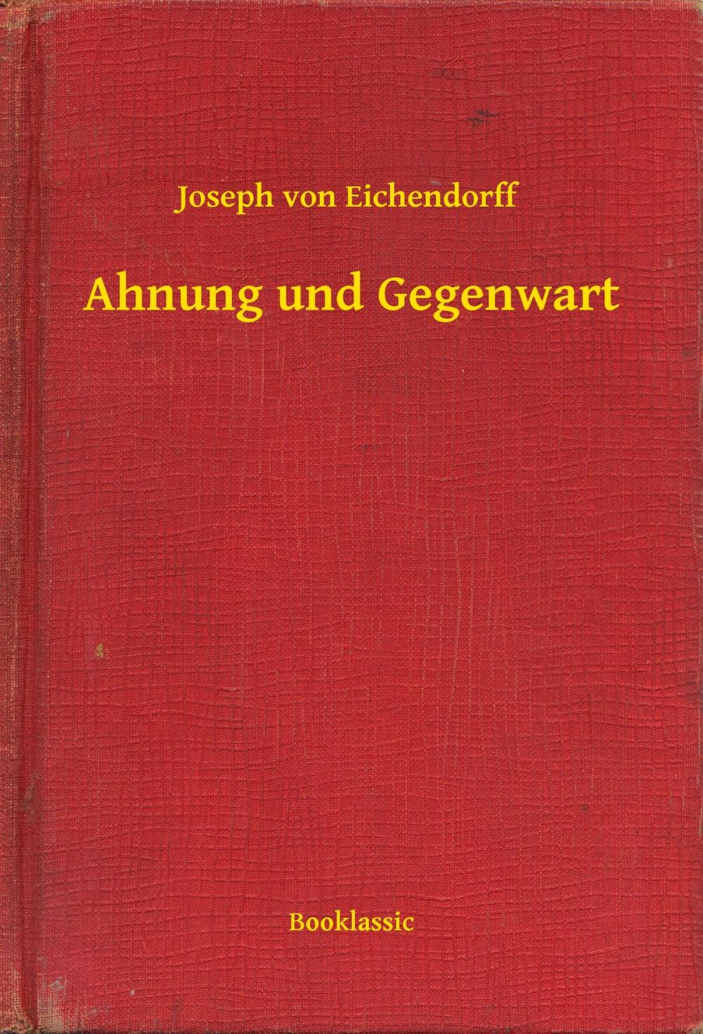 Big bigCover of Ahnung und Gegenwart