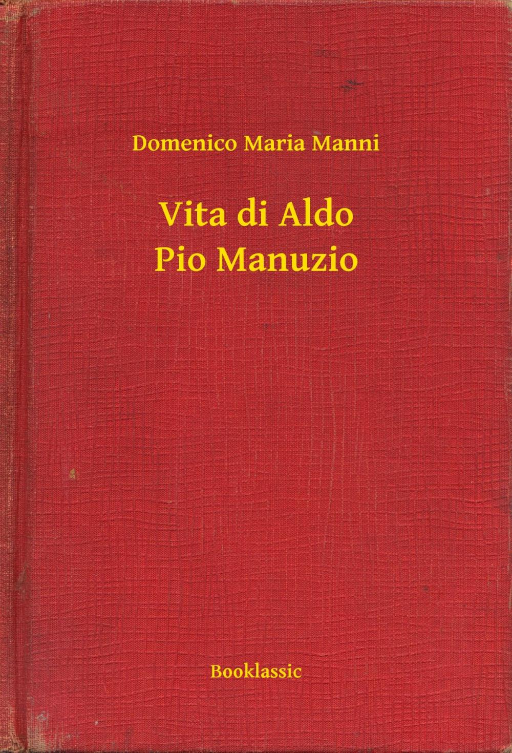 Big bigCover of Vita di Aldo Pio Manuzio