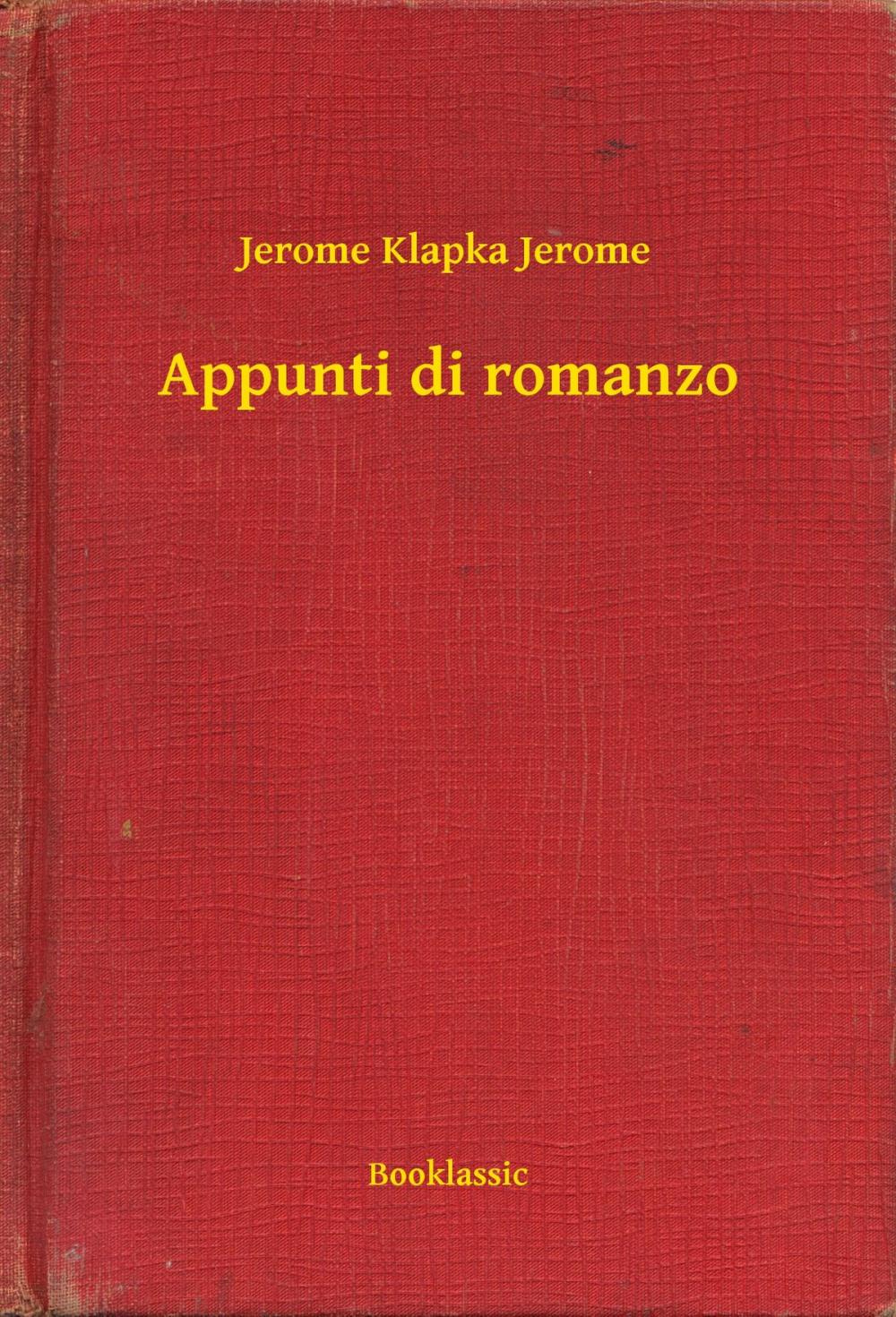 Big bigCover of Appunti di romanzo