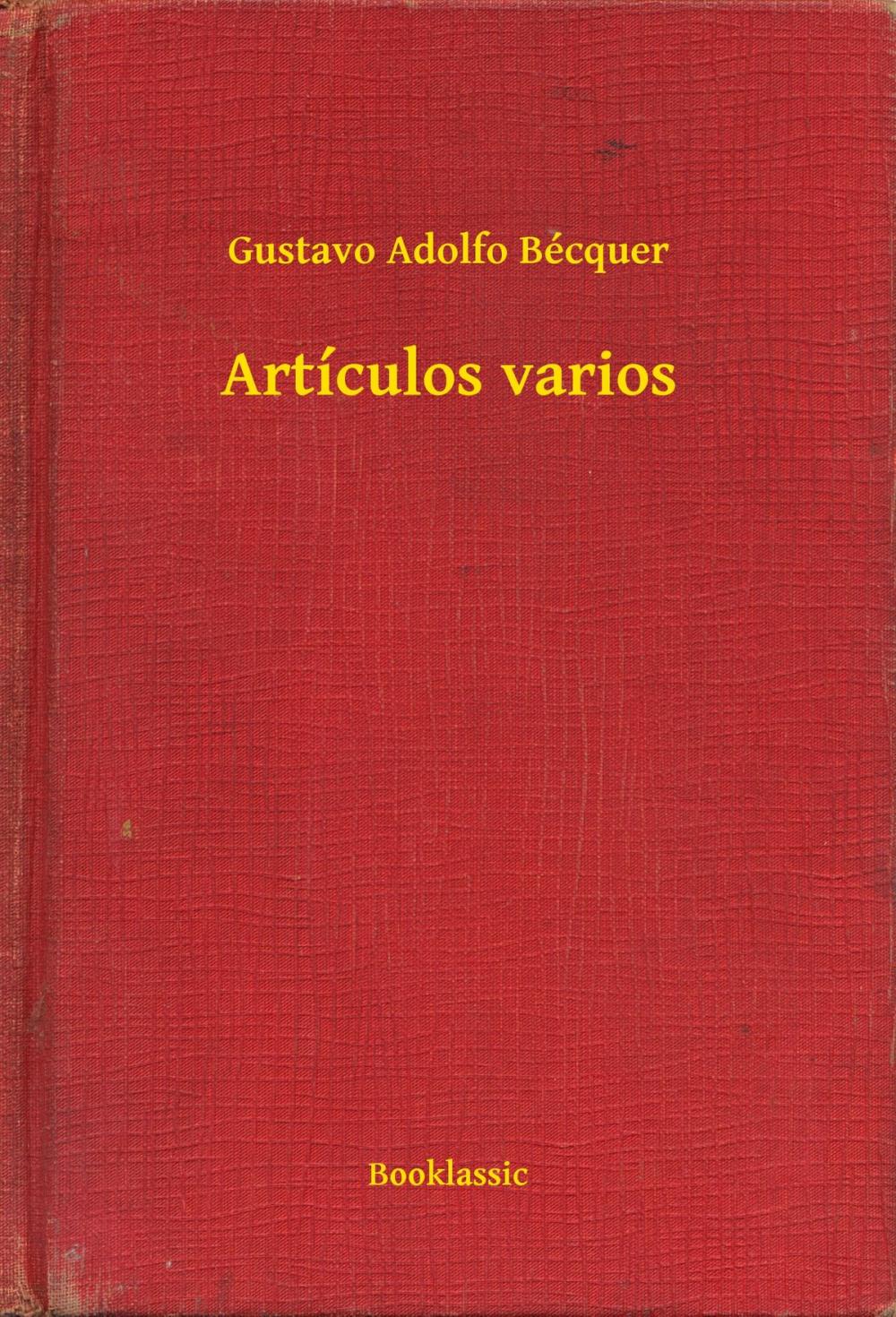 Big bigCover of Artículos varios