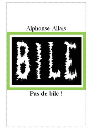Cover of the book Pas de bile ! by Adolphe Orain