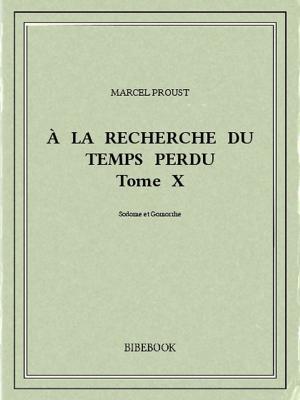 Book cover of À la recherche du temps perdu X