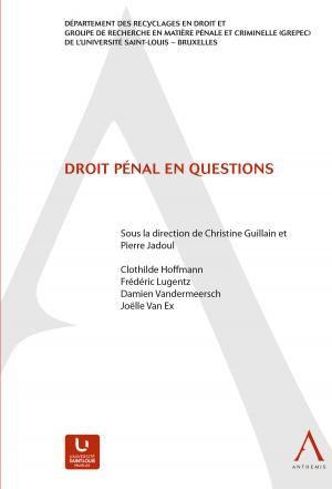 Cover of the book Droit pénal en questions by Joëlle Sautois (sous la direction de), Marc Uyttendaele (sous la direction de), Collectif