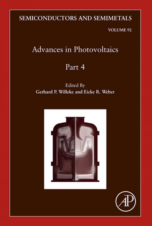 Cover of the book Advances in Photovoltaics: Part 4 by Gerhard P. Willeke, Eicke R. Weber, Elsevier Science