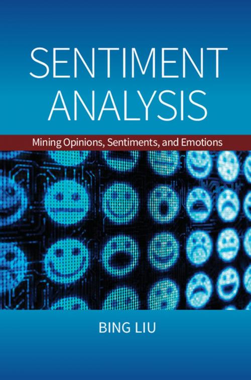 Cover of the book Sentiment Analysis by Bing Liu, Cambridge University Press
