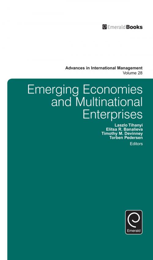 Cover of the book Emerging Economies and Multinational Enterprises by Laszlo Tihanyi, Torben Pedersen, Timothy Devinney, Laszlo Tihanyi, Torben Pedersen, Timothy Devinney, Elitsa Banalieva, Emerald Group Publishing Limited