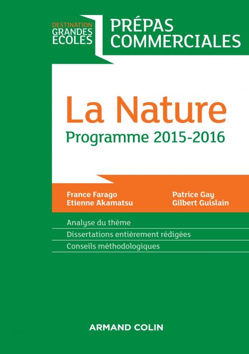 Cover of the book La Nature by France Farago, Armand Colin