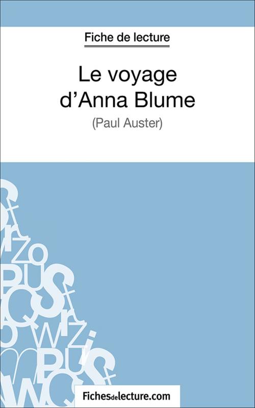 Cover of the book Le voyage d'Anna Blume by Marie Mahon, fichesdelecture.com, FichesDeLecture.com