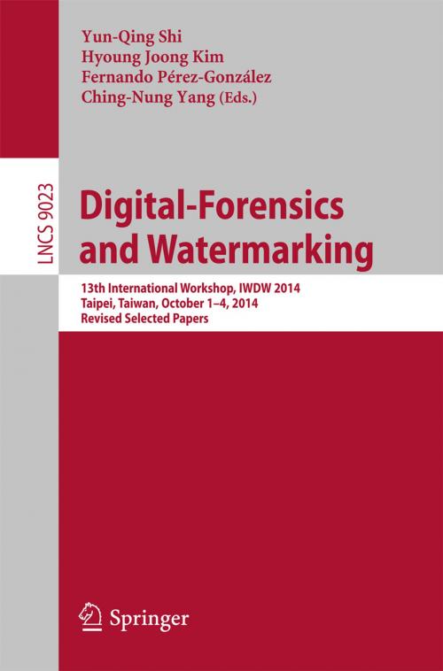 Cover of the book Digital-Forensics and Watermarking by , Springer International Publishing