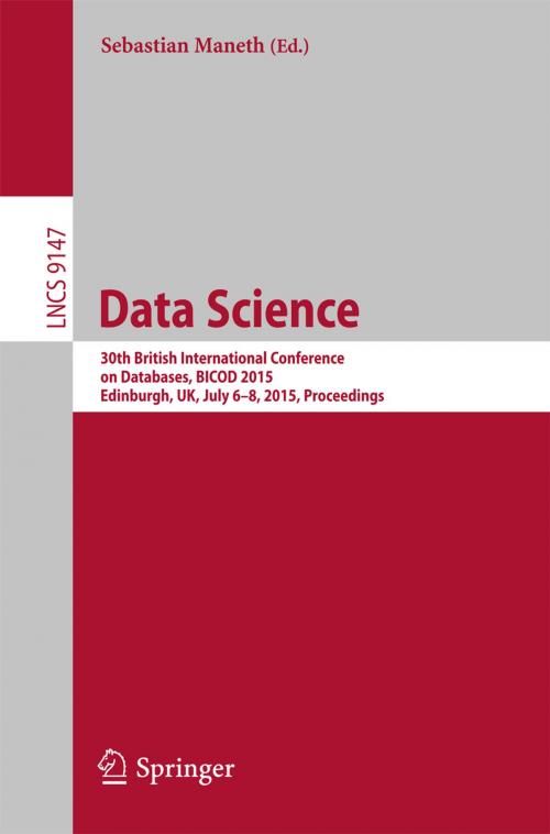 Cover of the book Data Science by , Springer International Publishing