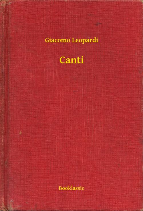 Cover of the book Canti by Giacomo Leopardi, Booklassic