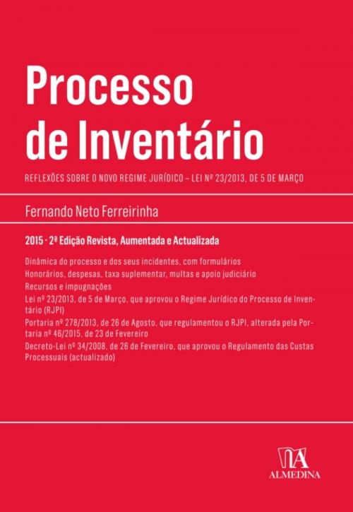 Cover of the book Processo de Inventário - 2.ª Edição by Fernando Neto Ferreirinha, Almedina