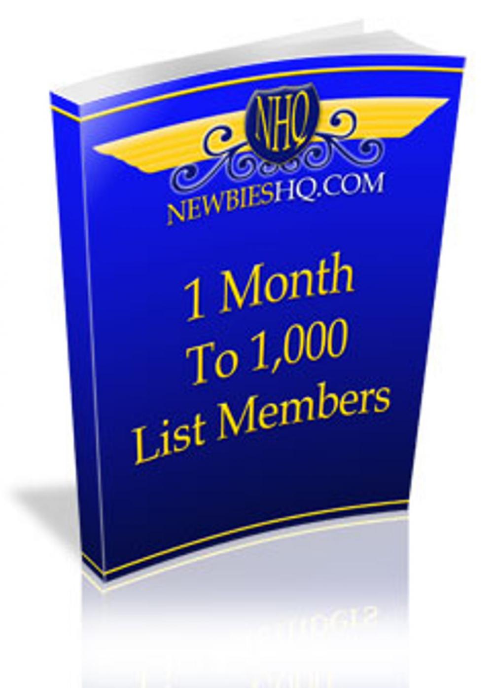 Big bigCover of 1 Month To 1,000 List Members