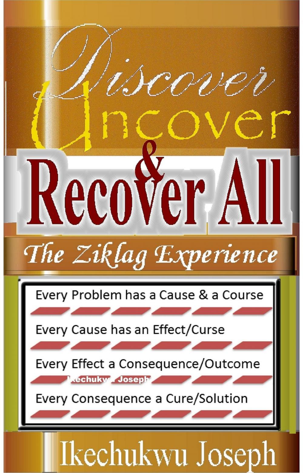 Big bigCover of Discover Uncover and Recover All: The Ziklag Experience