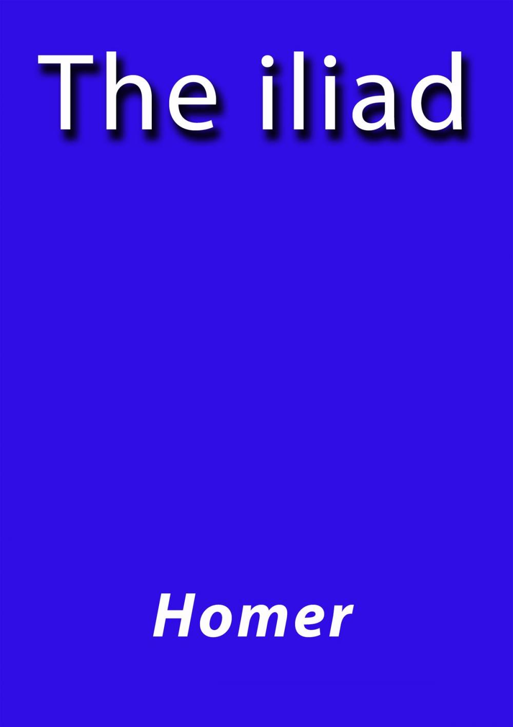 Big bigCover of The iliad