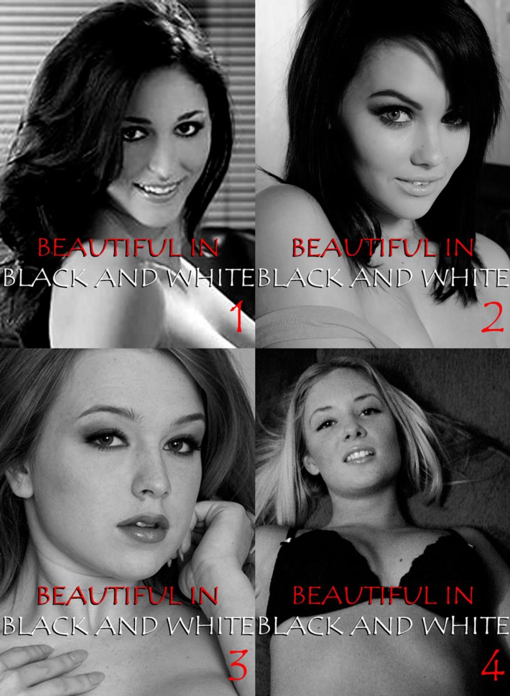 Big bigCover of Beautiful in Black and White Collected Edition 1 - 4 erotic photo books in one