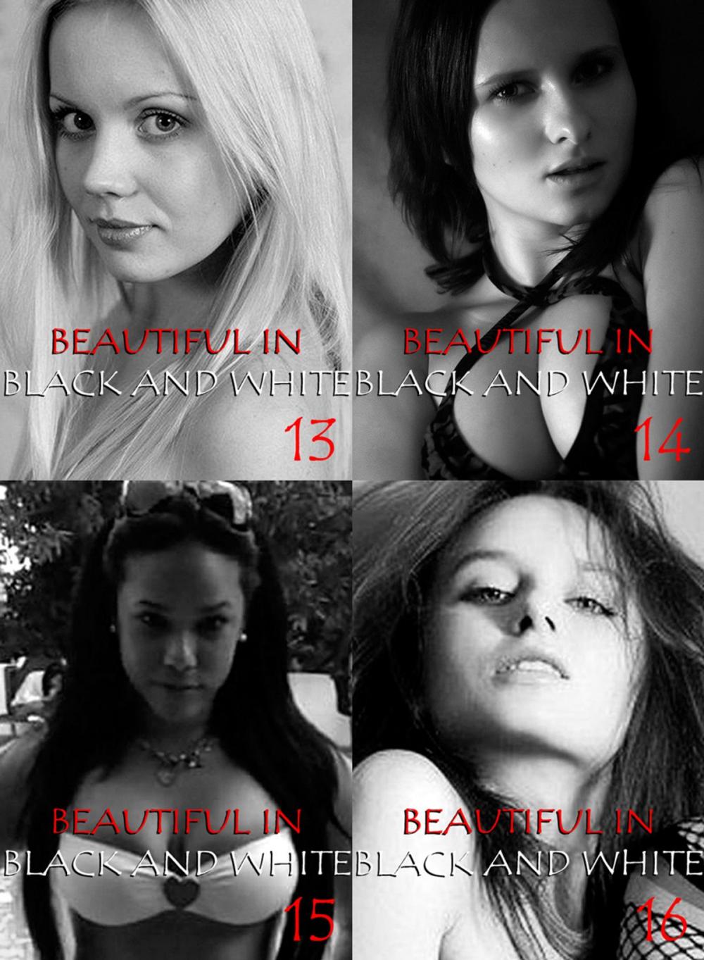 Big bigCover of Beautiful in Black and White Collected Edition 4 - 4 erotic photo books in one