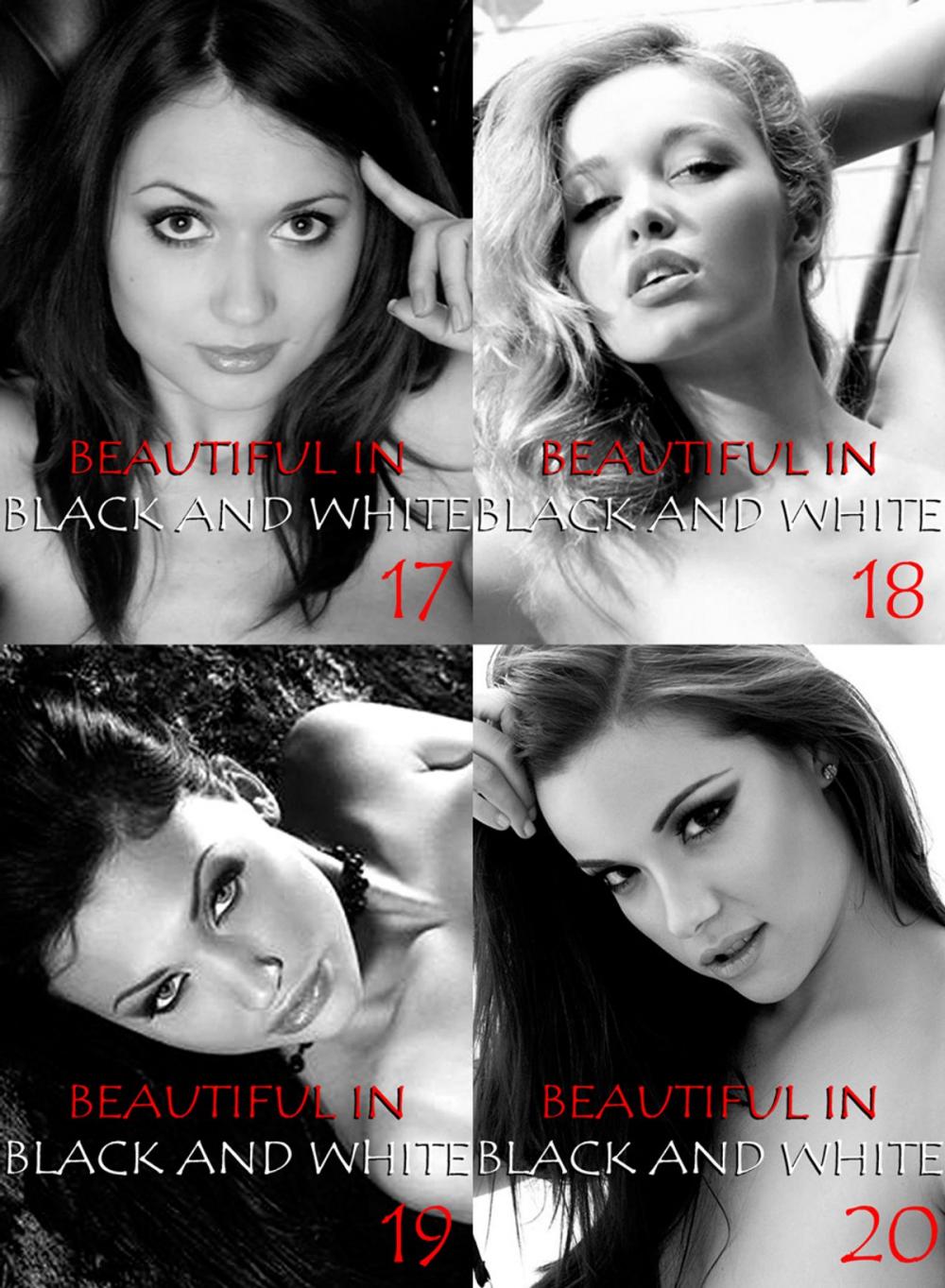 Big bigCover of Beautiful in Black and White Collected Edition 5 - 4 erotic photo books in one