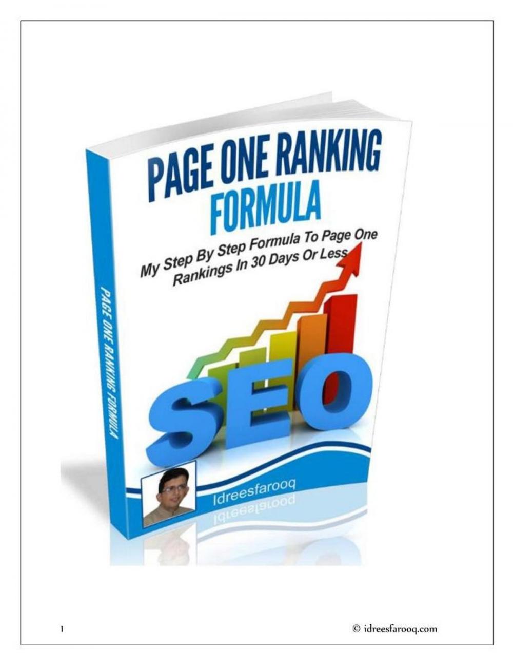 Big bigCover of Page One Ranking Formula