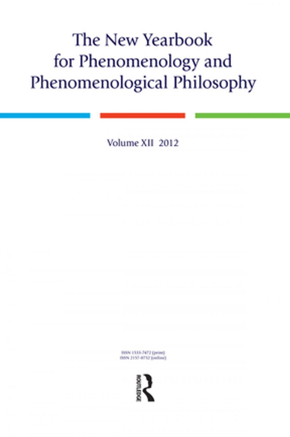 Big bigCover of The New Yearbook for Phenomenology and Phenomenological Philosophy