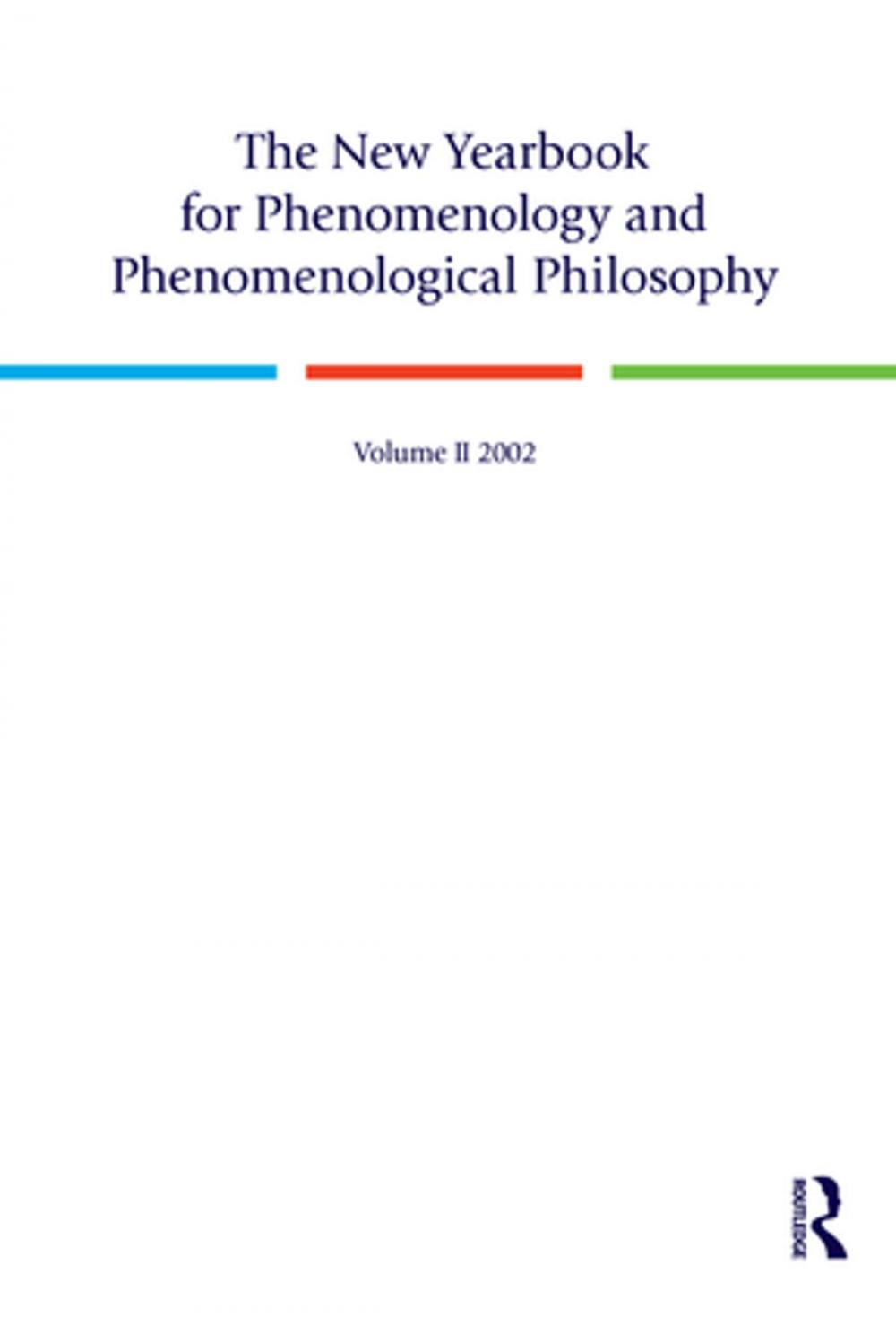 Big bigCover of The New Yearbook for Phenomenology and Phenomenological Philosophy