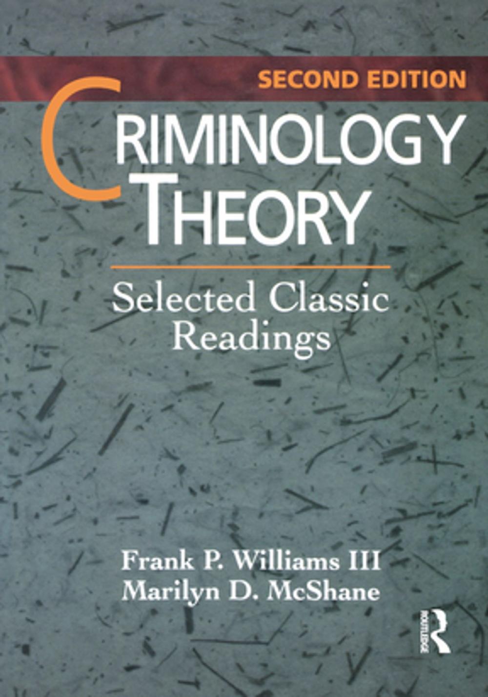 Big bigCover of Criminology Theory