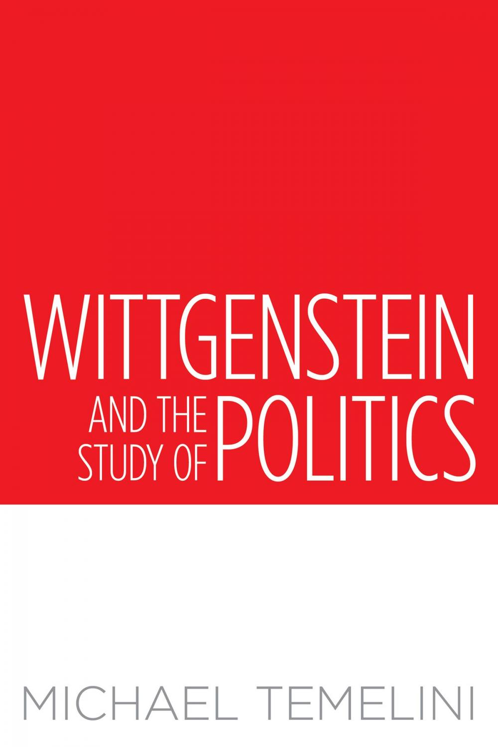 Big bigCover of Wittgenstein and the Study of Politics