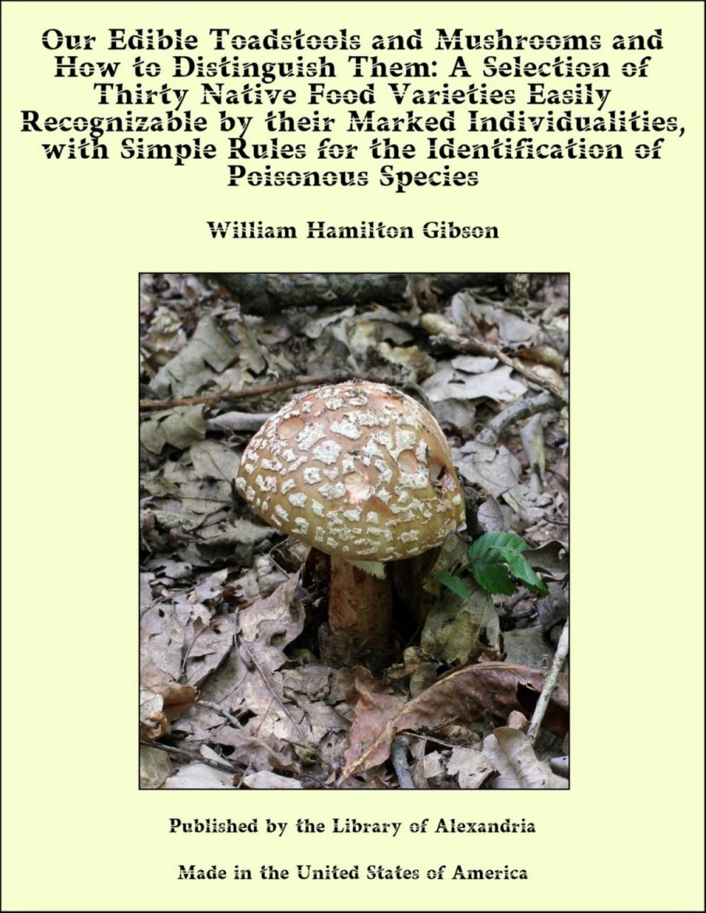 Big bigCover of Our Edible Toadstools and Mushrooms and How to Distinguish Them: A Selection of Thirty Native Food Varieties Easily Recognizable by their Marked Individualities, with Simple Rules for the Identification of Poisonous Species