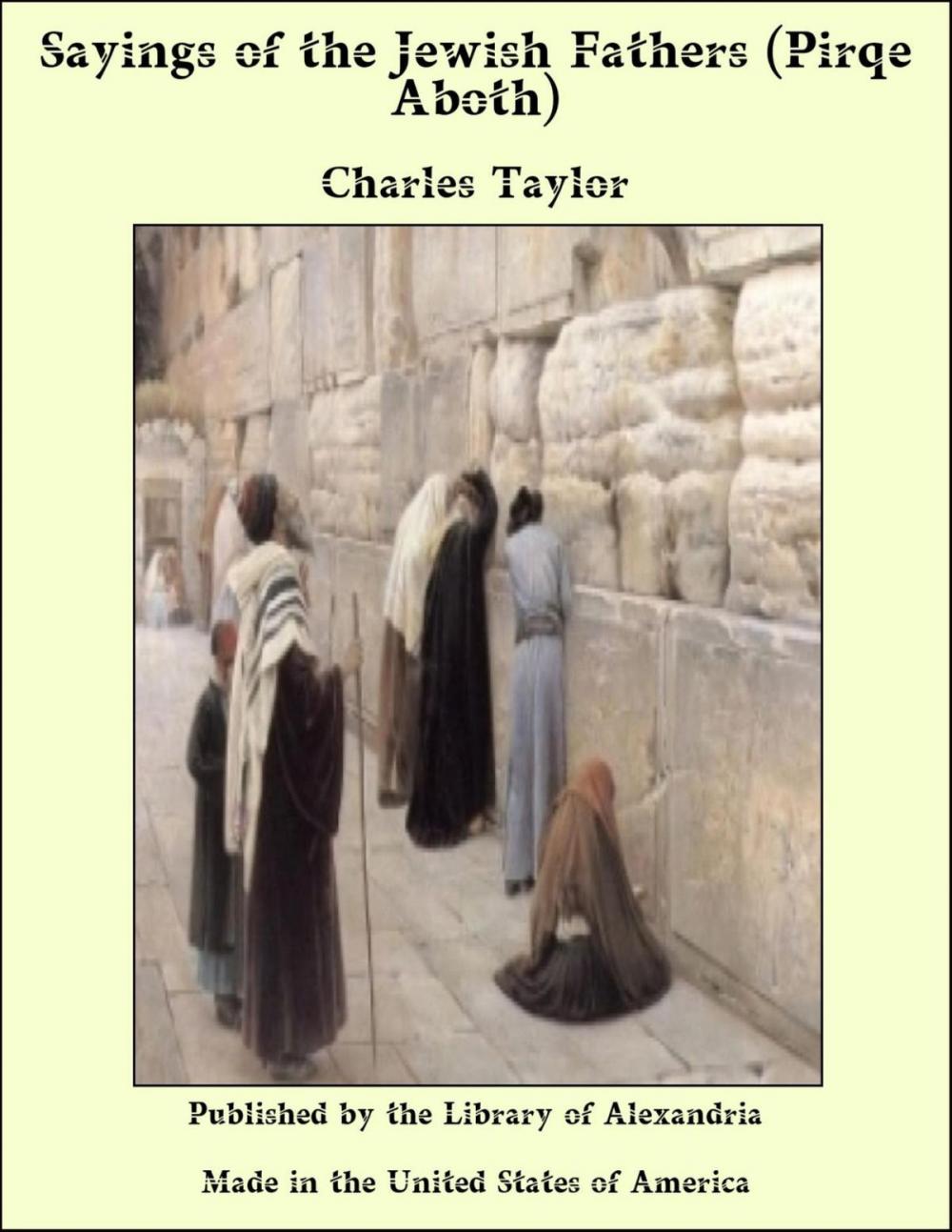 Big bigCover of Sayings of the Jewish Fathers (Pirqe Aboth)