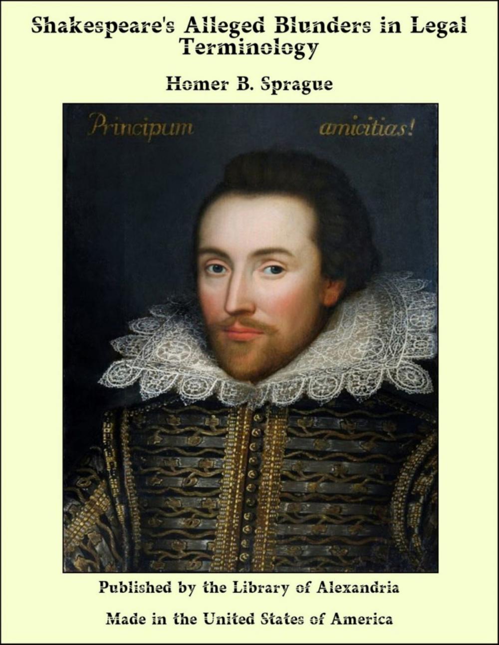 Big bigCover of Shakespeare's Alleged Blunders in Legal Terminology