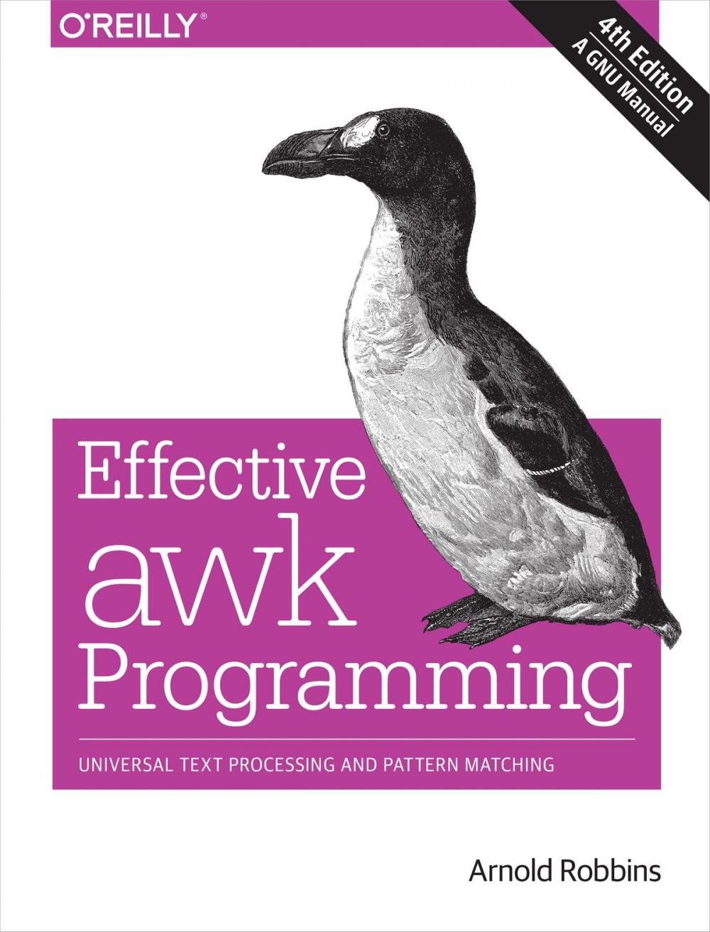 Big bigCover of Effective awk Programming