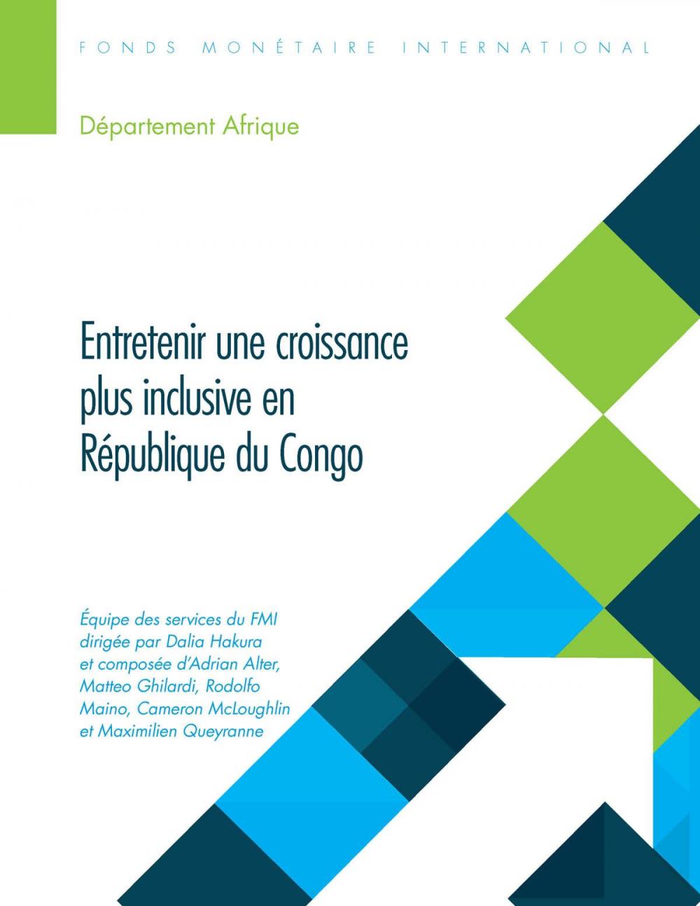 Big bigCover of Entretenir une croissance plus inclusive en République du Congo