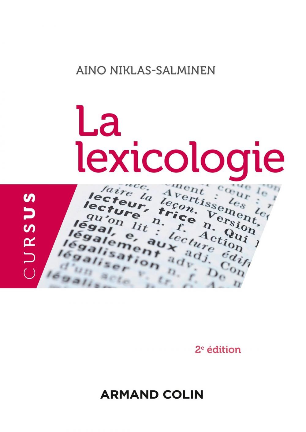 Big bigCover of La lexicologie - 2e édition