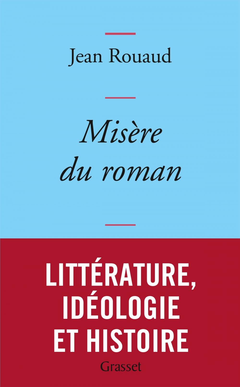 Big bigCover of Misère du roman