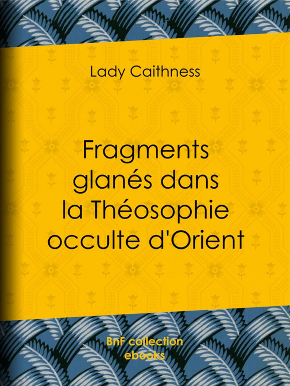 Big bigCover of Fragments glanés dans la Théosophie occulte d'Orient