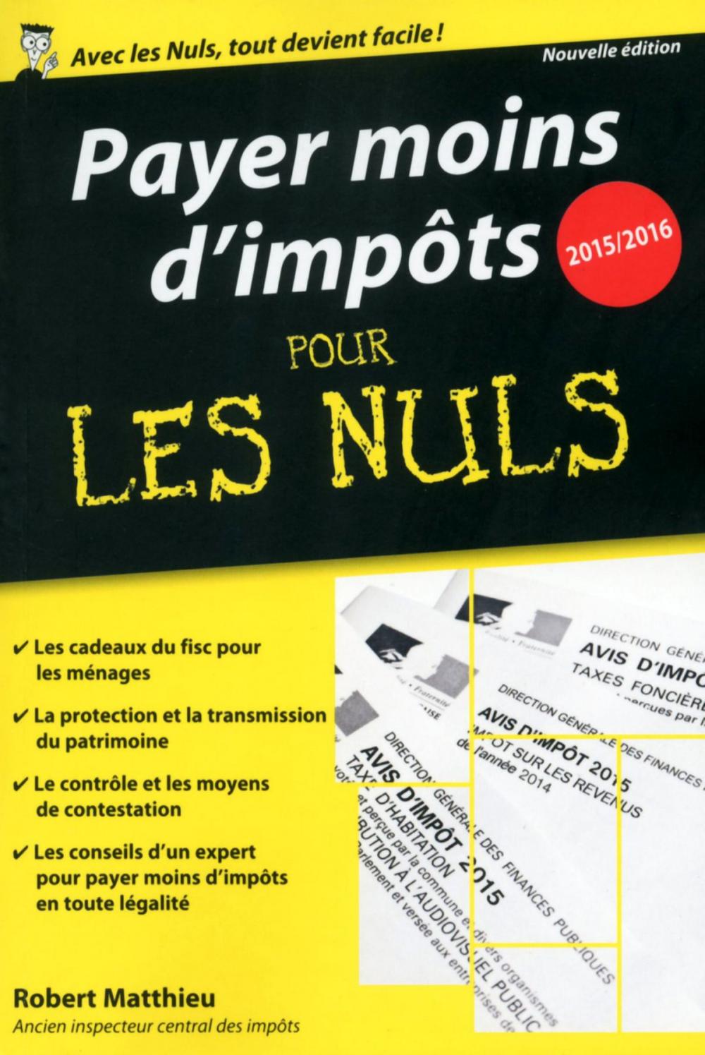 Big bigCover of Payer moins d'impôts 2015-2016 Poche Pour les Nuls