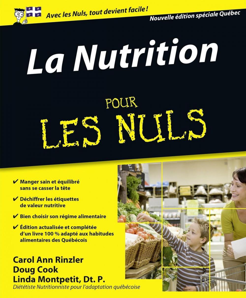 Big bigCover of La Nutrition Pour les Nuls, Spécial Québec, 2ème édition