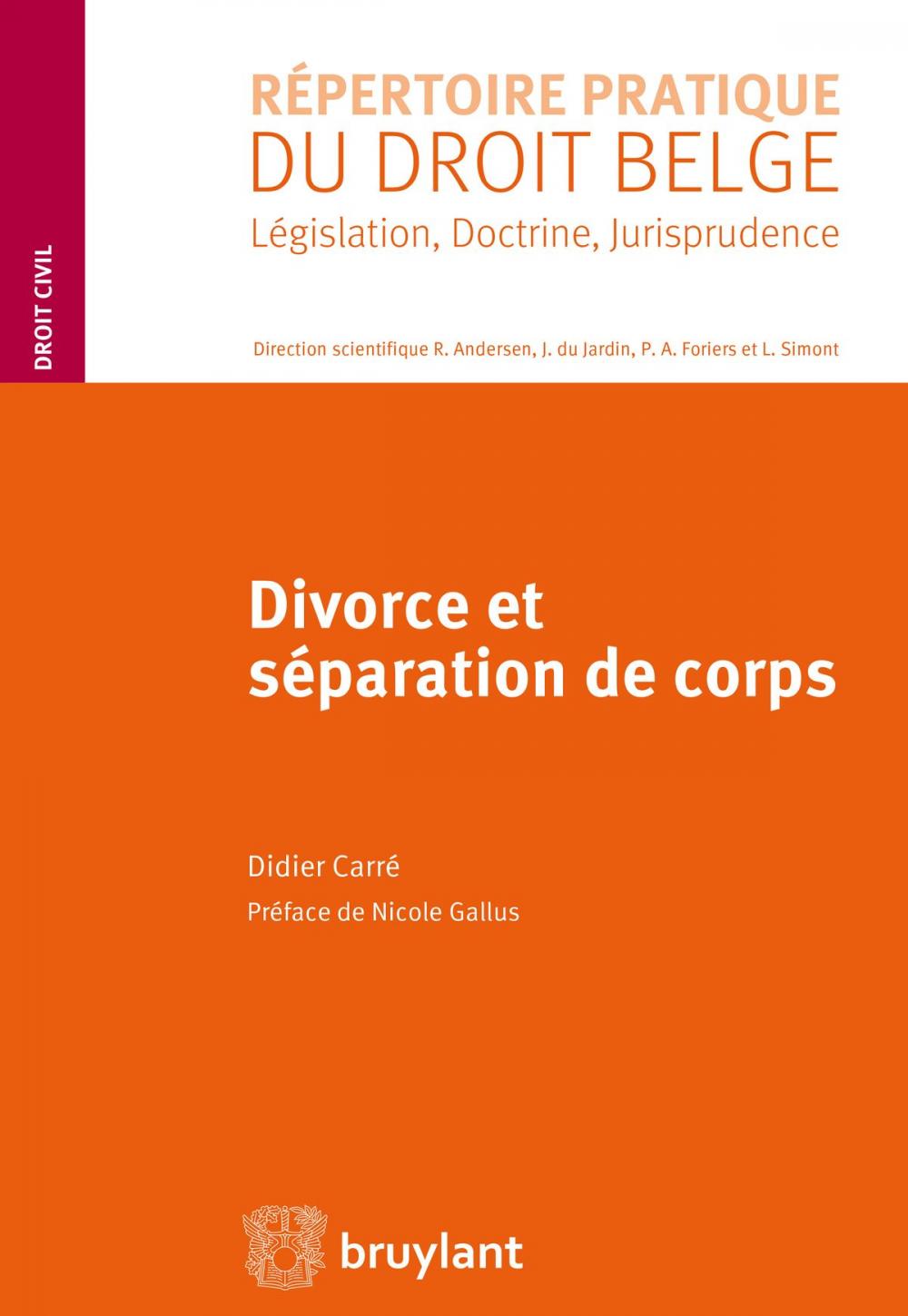 Big bigCover of Divorce et séparation de corps