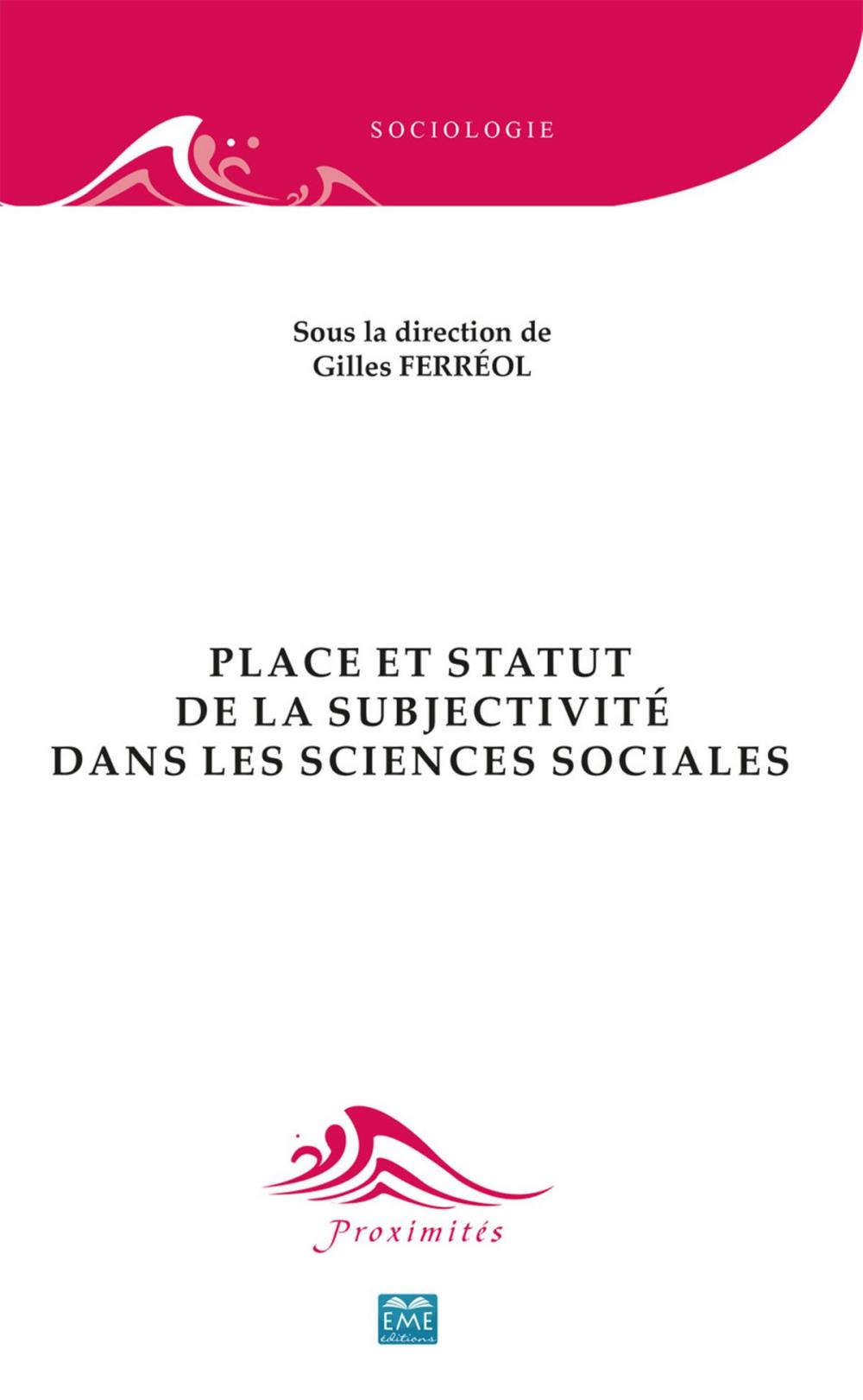 Big bigCover of Place et statut de la subjectivité dans les sciences sociales