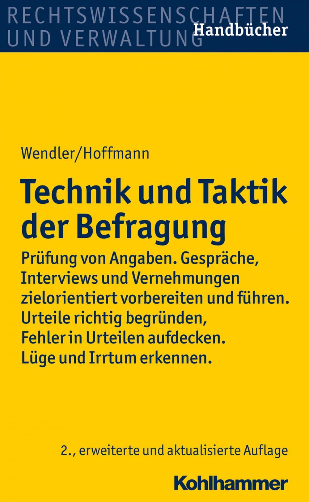 Big bigCover of Technik und Taktik der Befragung