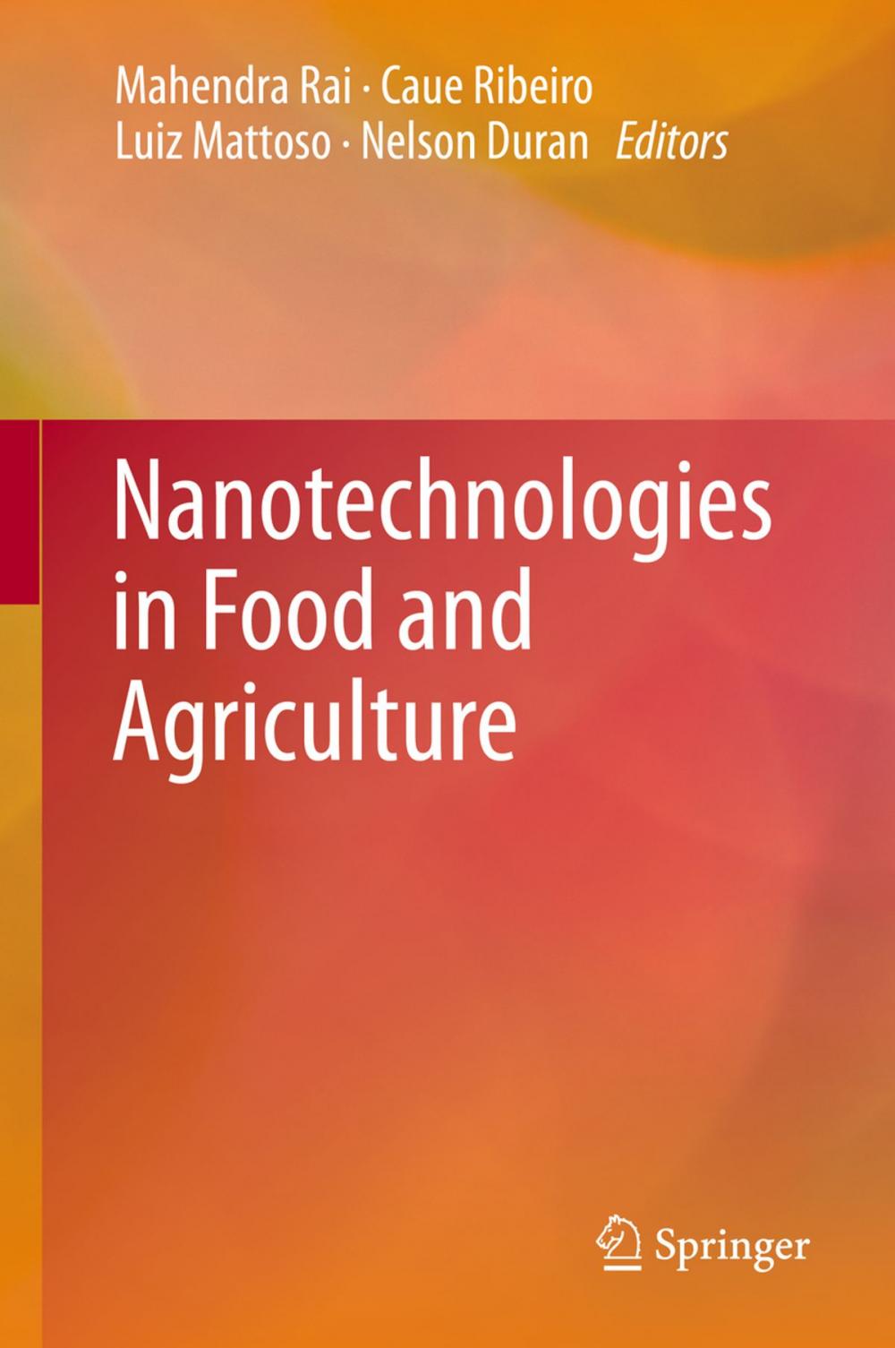 Big bigCover of Nanotechnologies in Food and Agriculture