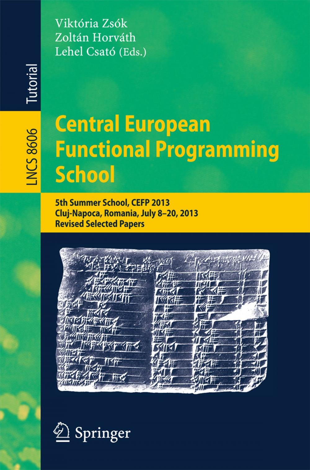 Big bigCover of Central European Functional Programming School