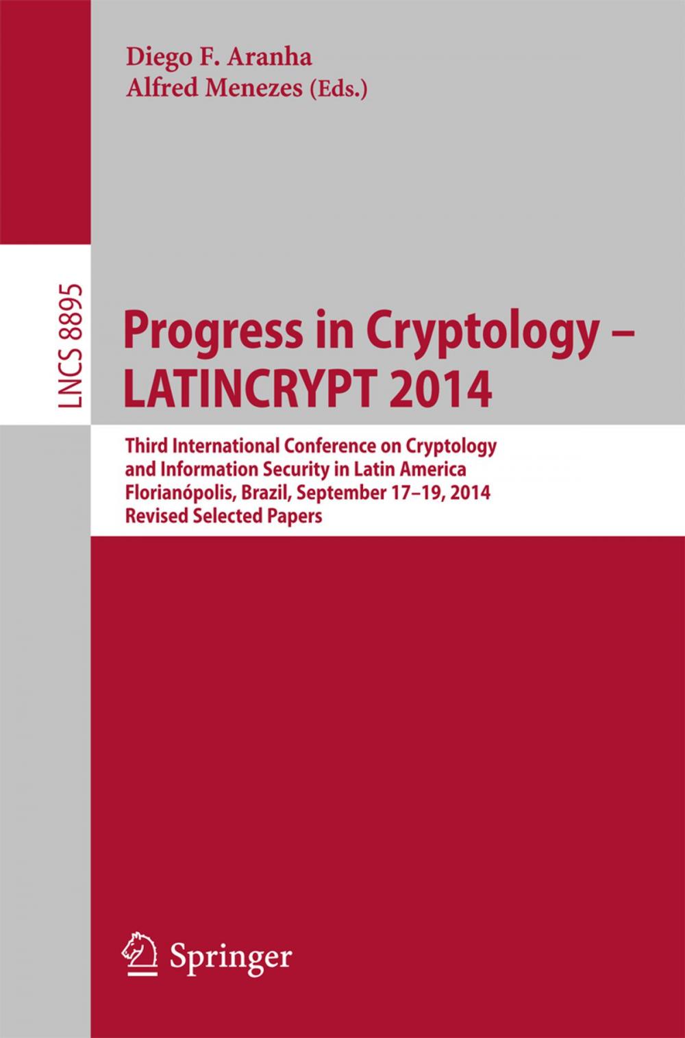 Big bigCover of Progress in Cryptology - LATINCRYPT 2014